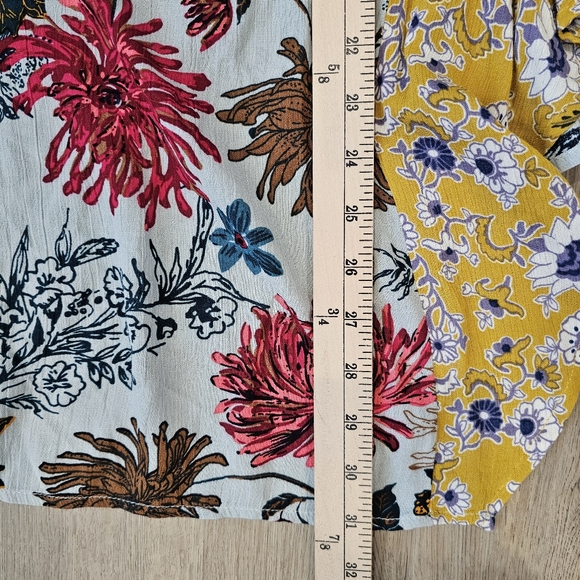 Anthropologie Umgee Floral Meadow Flower Patchwork Boho Kimono - Picture 11 of 12